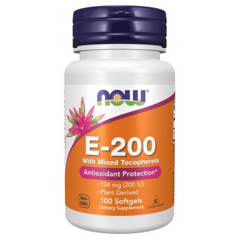 Vitamin E-200 - Natural (Mixed Tocopherols) - 100 softgels
