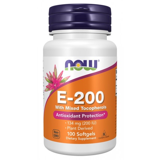 Vitamin E-200 - Natural (Mixed Tocopherols) - 100 softgels