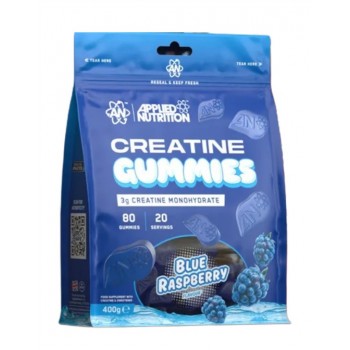 Creatine Gummies, Blue Raspberry - 80 gummies