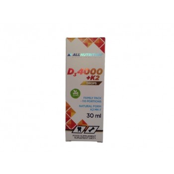 Vitamin D3 4000 + K2 Tropfen - 30 ml.