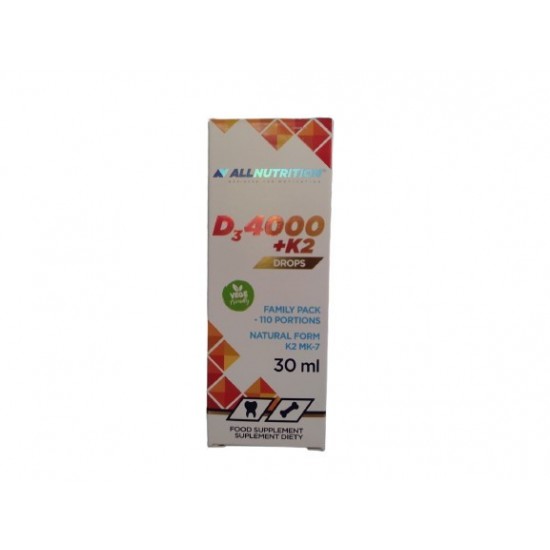 Vit D3 4000 + K2 Drops - 30 ml.