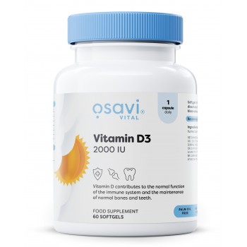 D3-vitamiin, 2000IU - 60 pehmet geeli