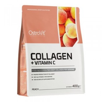 Kolagenas + vitaminas C, persikas - 400 g
