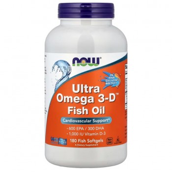 Ultra Omega 3-D with Vitamin D-3 - 180 softgels