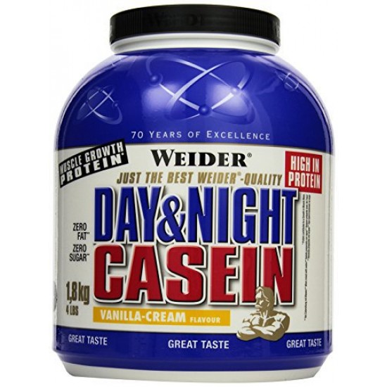 Day & Night Casein, Vanilla Cream - 1800g